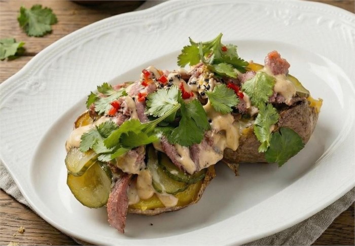 Картофель,запеченный целиком с ростбифом и соусом из грибов 3049 - фото 6210